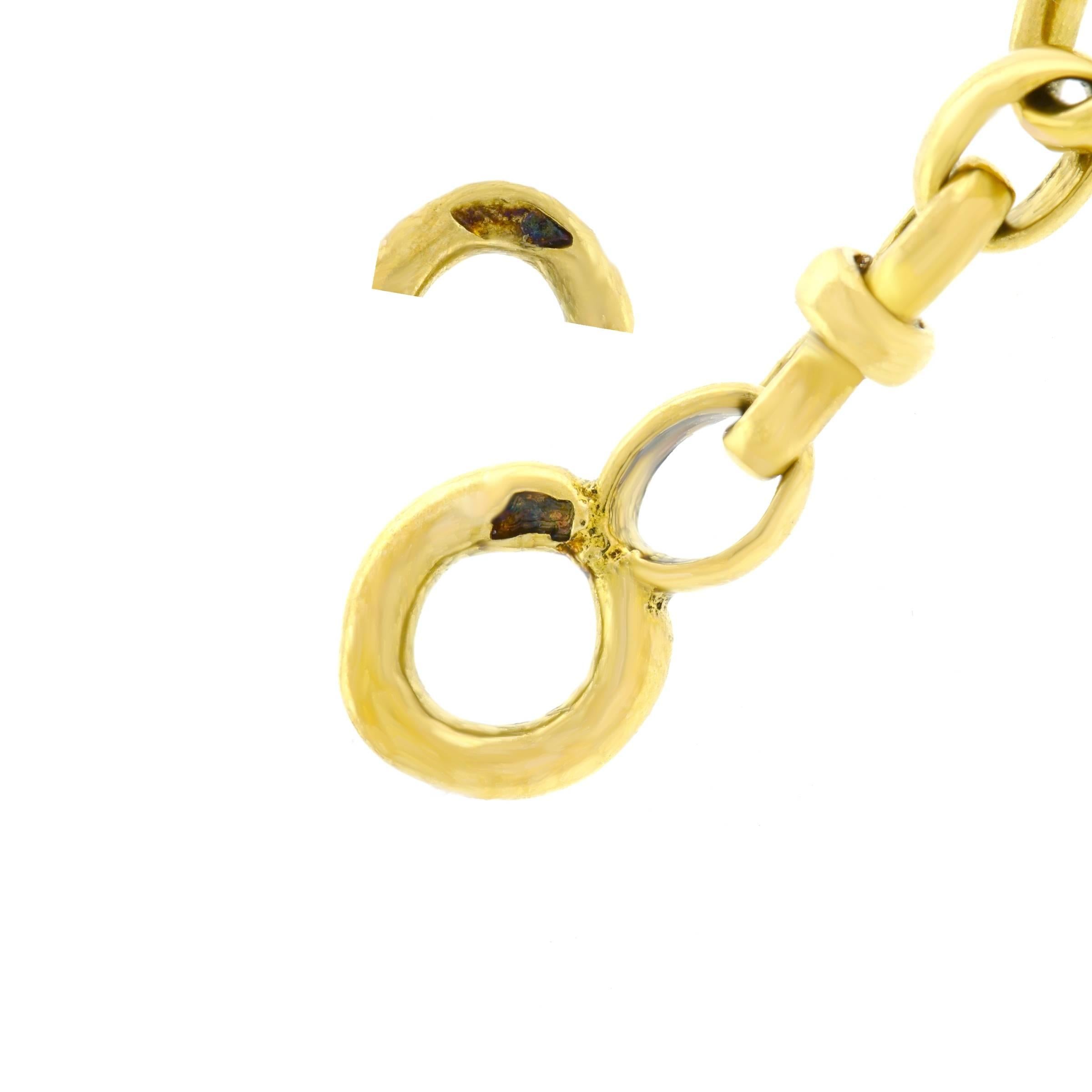Antike französische 64-Zoll-Gold-Filigra-Halskette für Damen oder Herren im Angebot