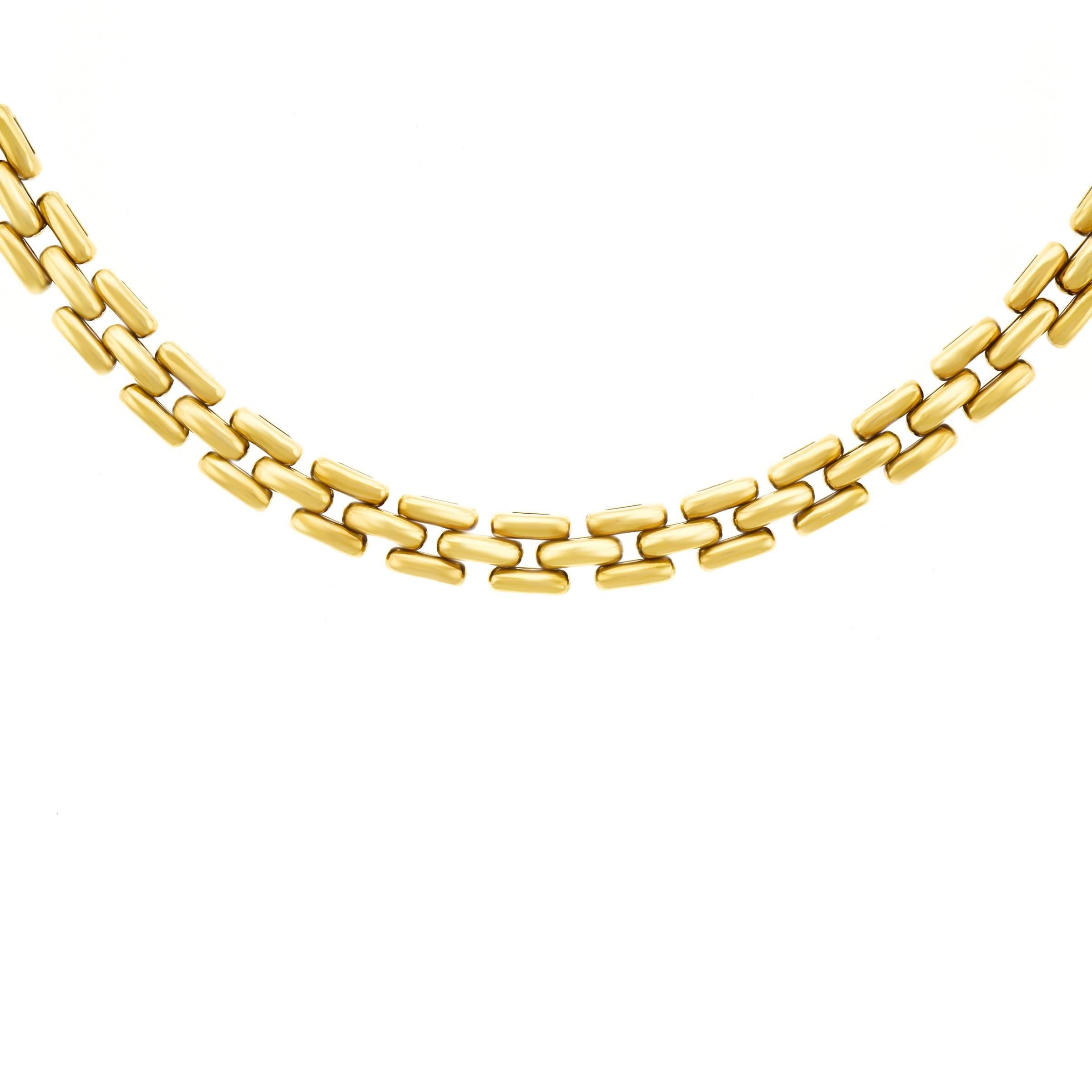 Cartier Panther Link Gold Necklace 2