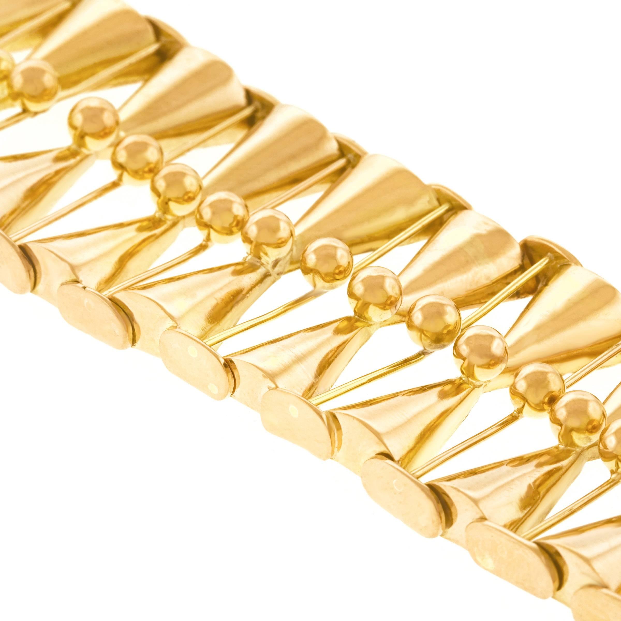 Art Deco Gold Bracelet 1