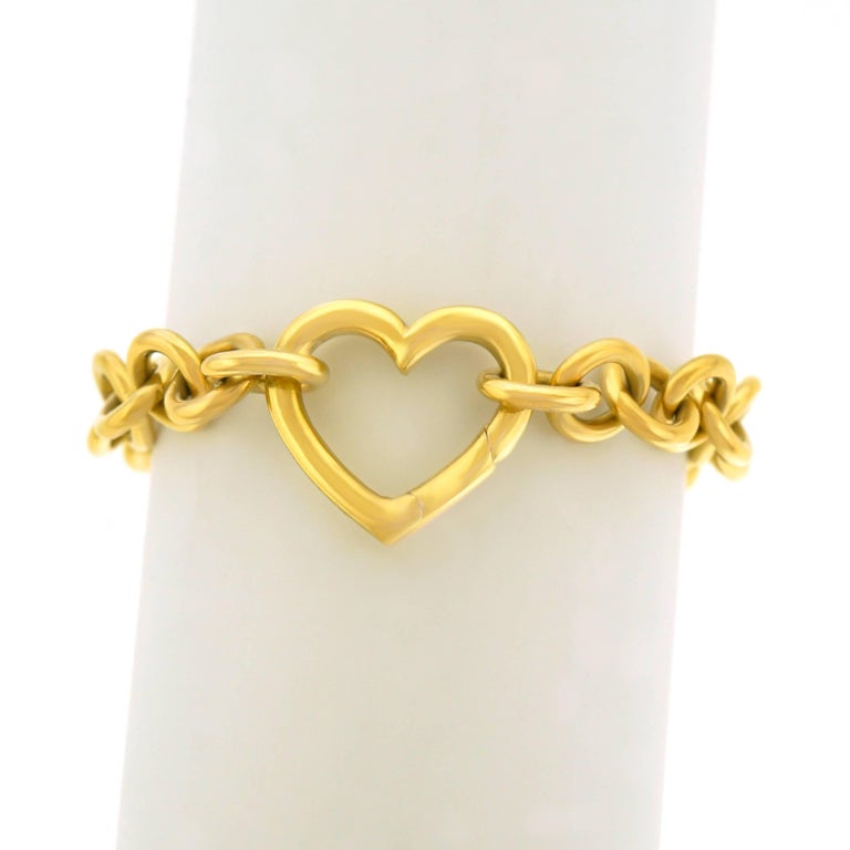 Tiffany and Co. Gold Heart Bracelet at 1stDibs