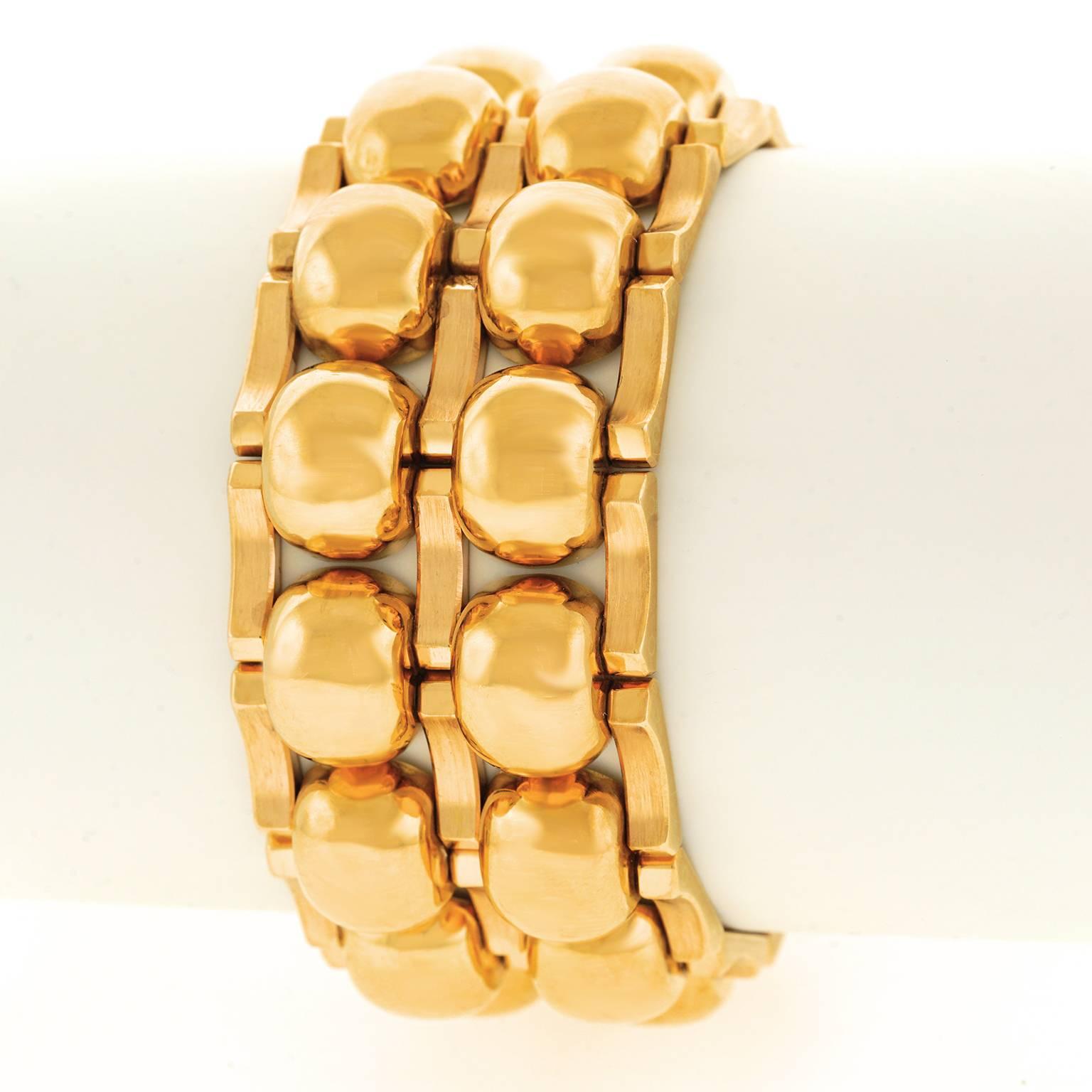 art deco gold bracelet