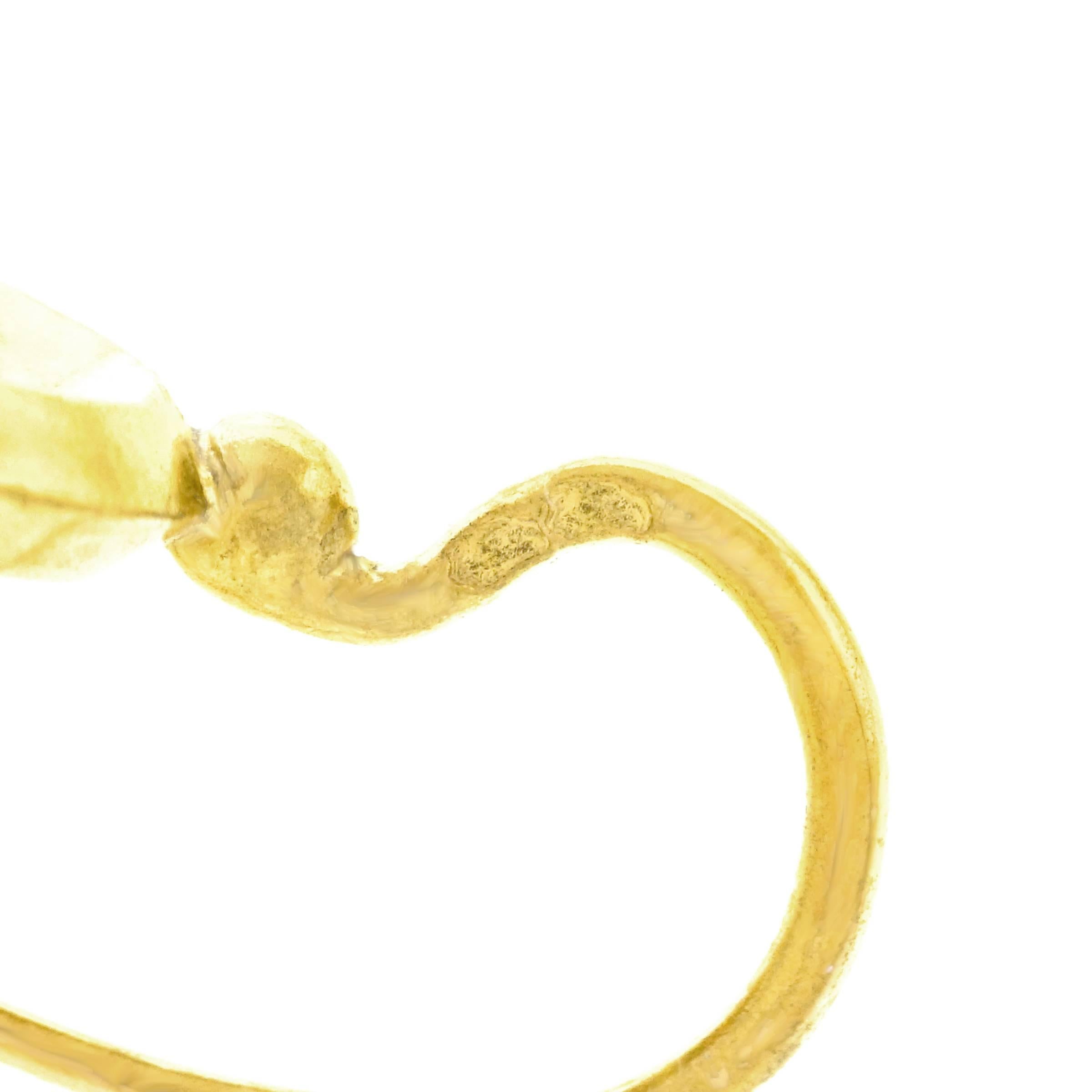 Women's Antique French Gold Chandelier Earrings