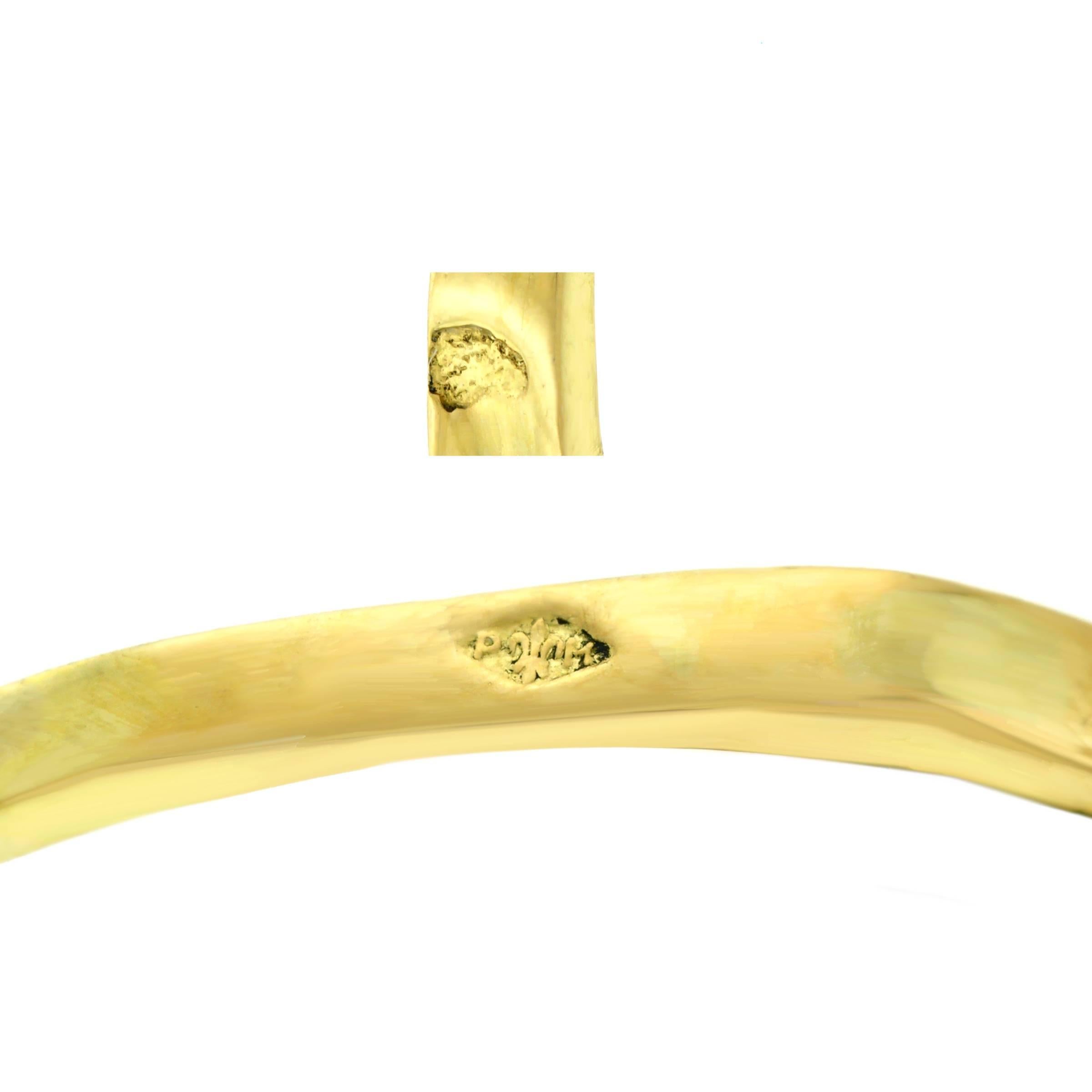 Women's French Modern Malachite Set Gold Ring