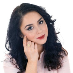 Yellow Sapphire and Diamond Set Gold Ring