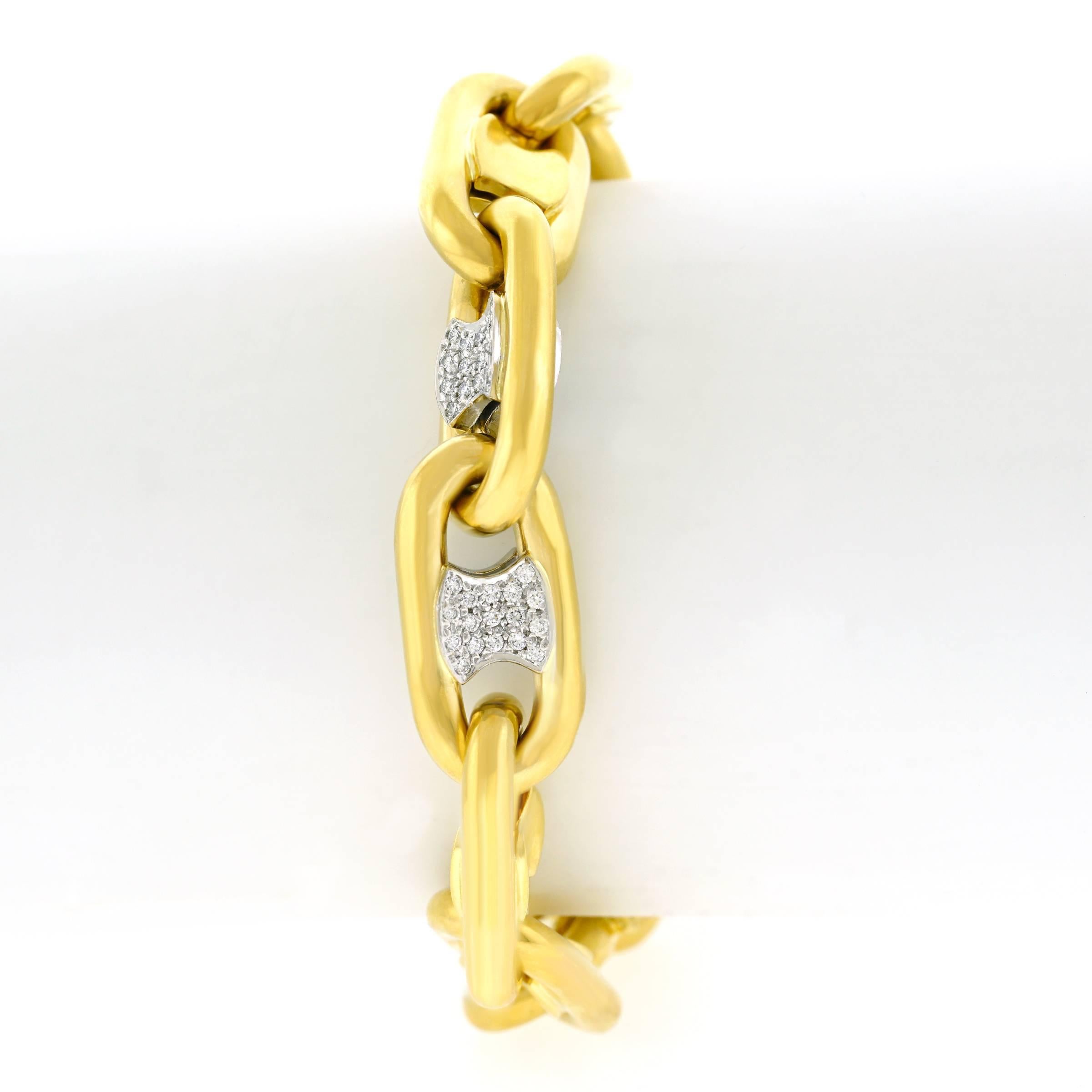 Abel & Zimmerman Diamond Set Gold Bracelet 4