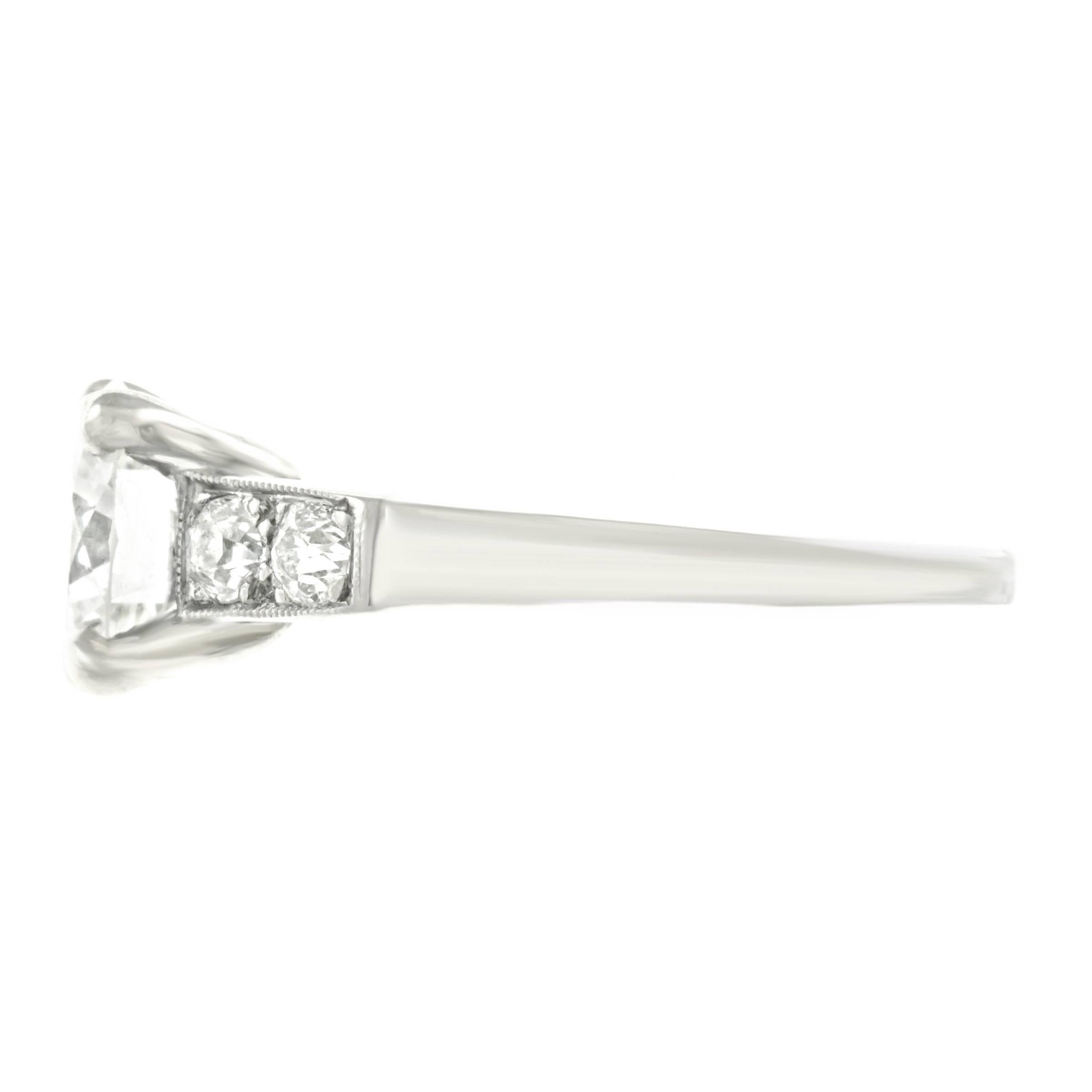 Art Deco 1.77 Carat Diamond White Gold Engagement Ring by the Lambert Bros 2