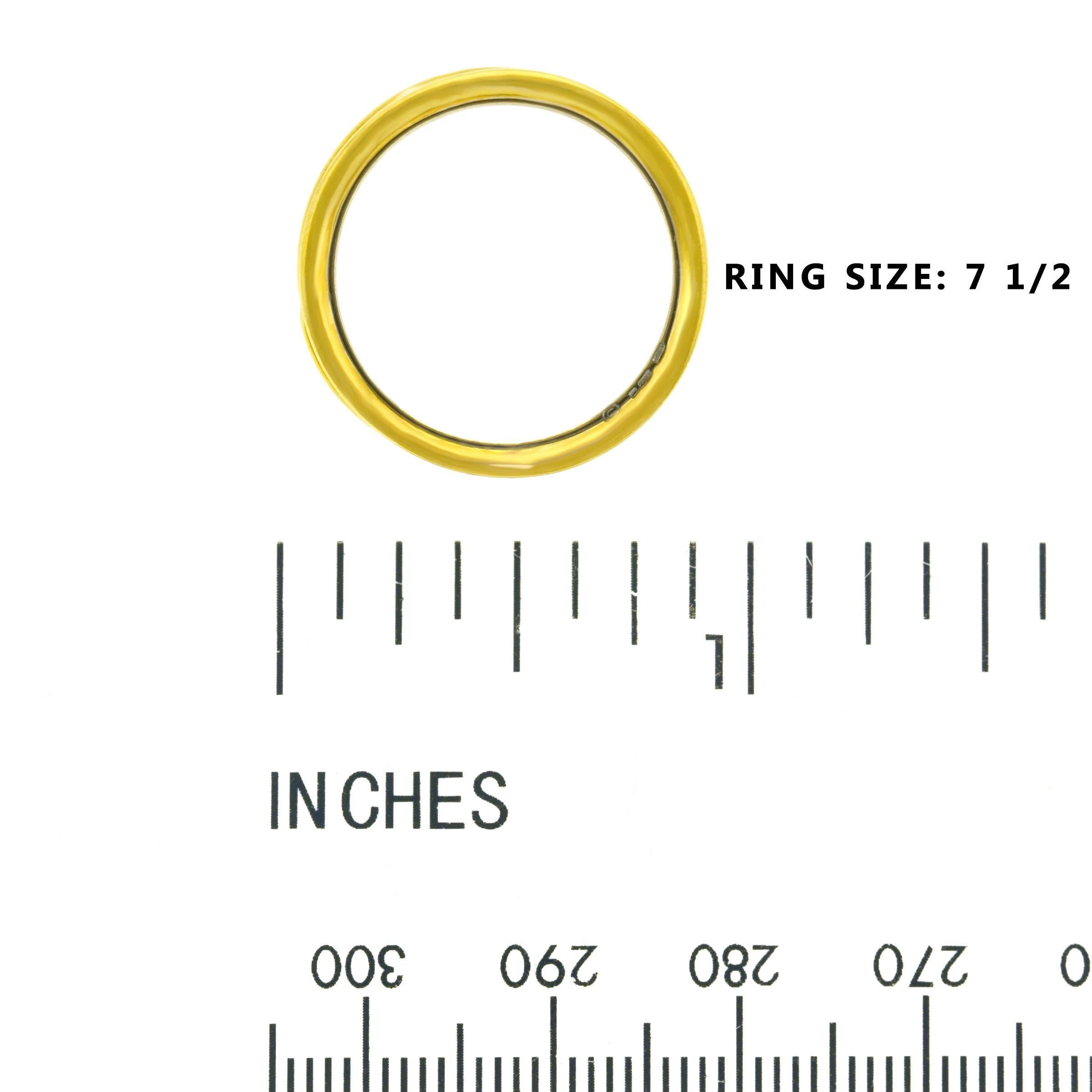 Elizabeth Gage Diamond Set Gold Ring 1