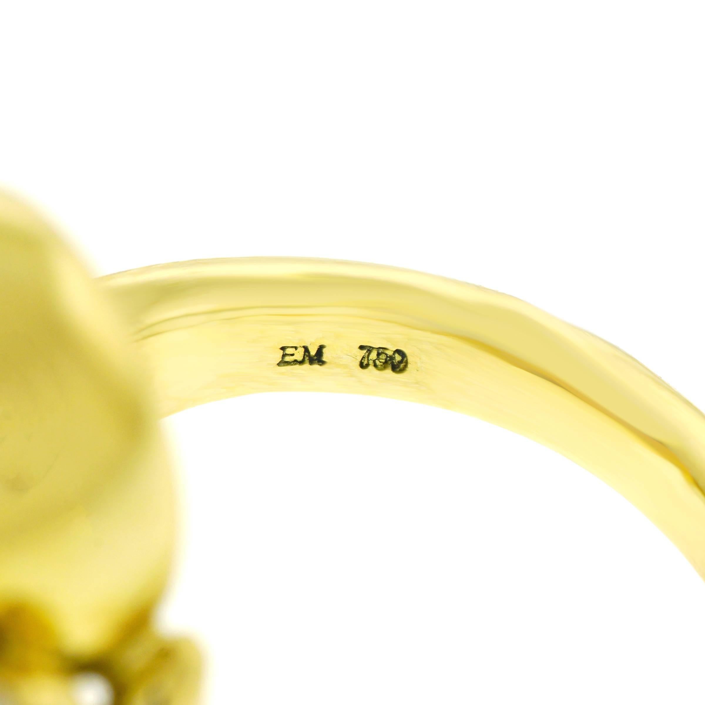 Meister Modernist Lapis and Diamond Set Gold Ring 1