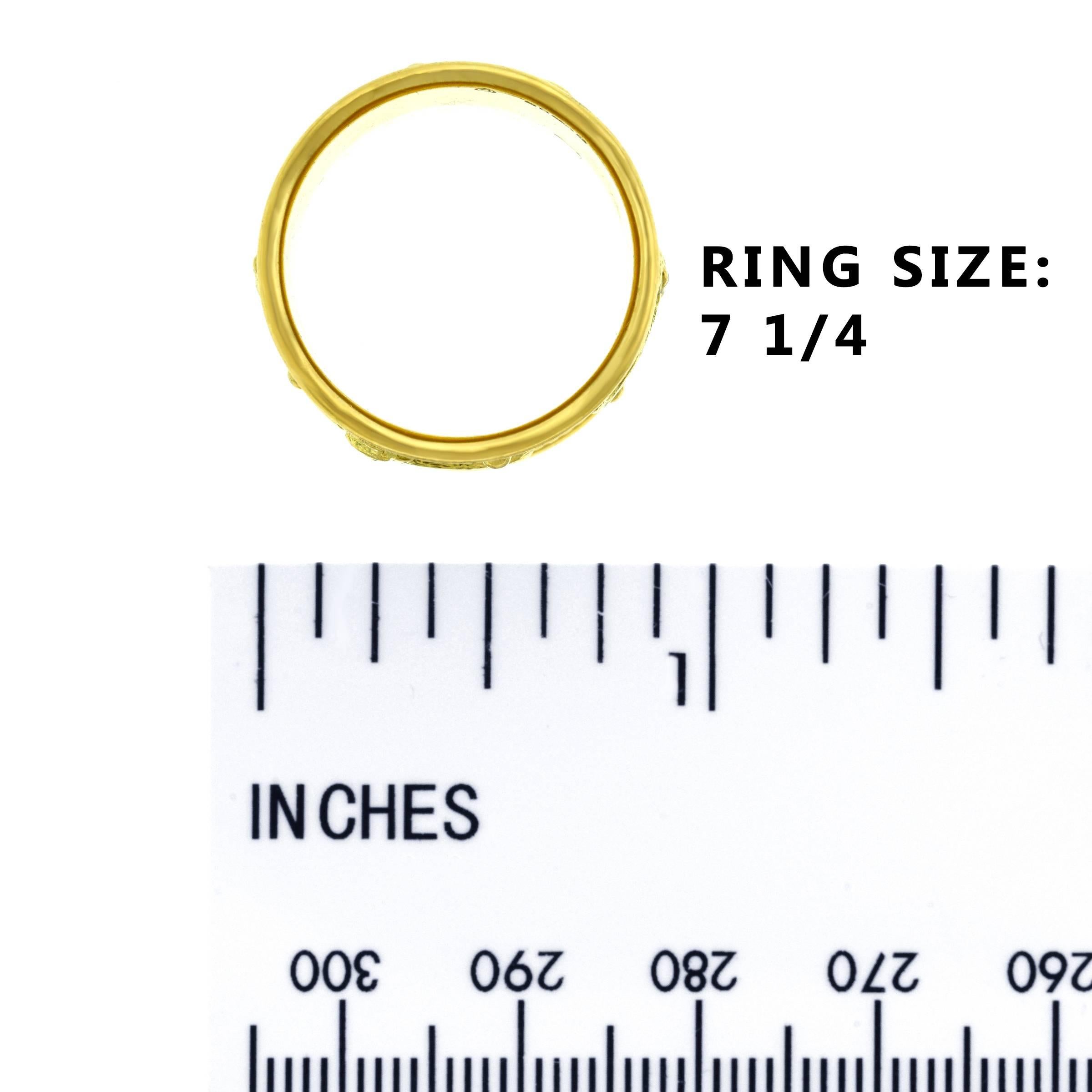 Women's or Men's Elizabeth Gage Gold Capricorn Zodiac Ring