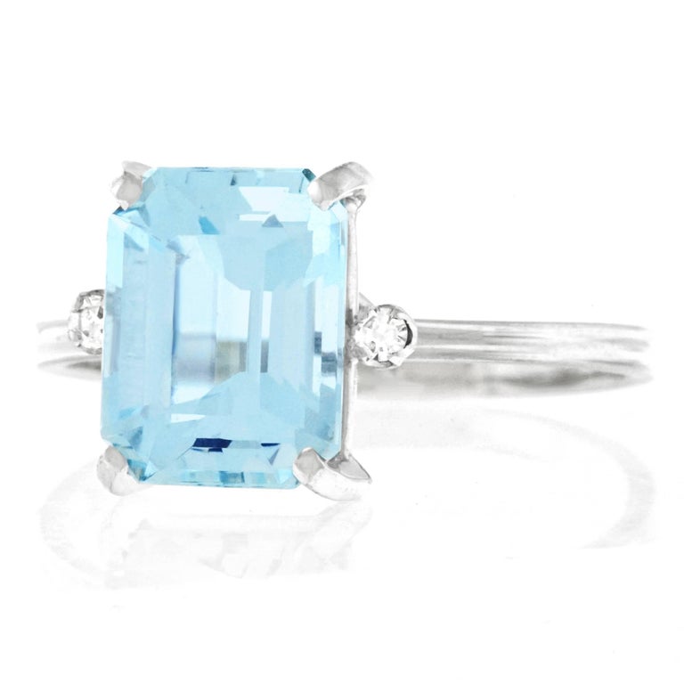 H. Stern 1960s Aquamarine Set Gold Ring at 1stDibs | h stern aquamarine ...
