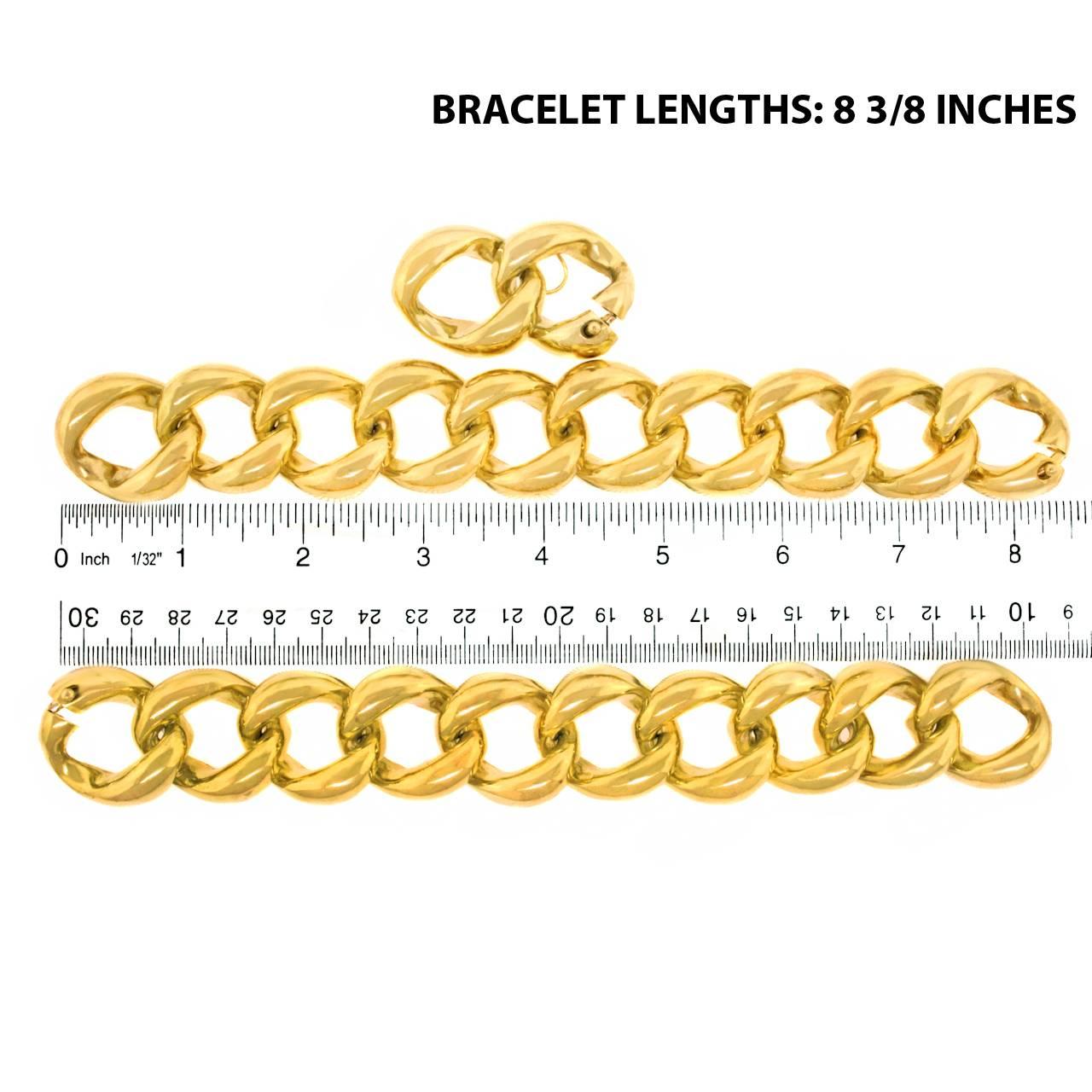 Seaman Schepps Heavy Gold Necklace or Two Bracelets 2