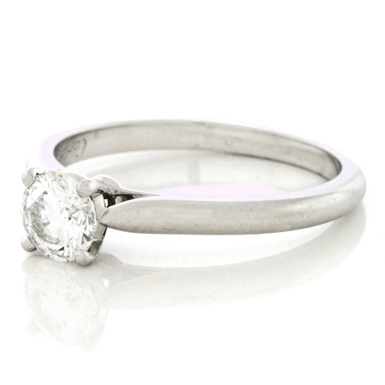 Cartier Diamond Platinum Engagement Ring 3
