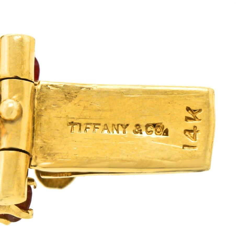 Tiffany & Co. Retro Forties Ruby Diamond and Gold Bracelet 1