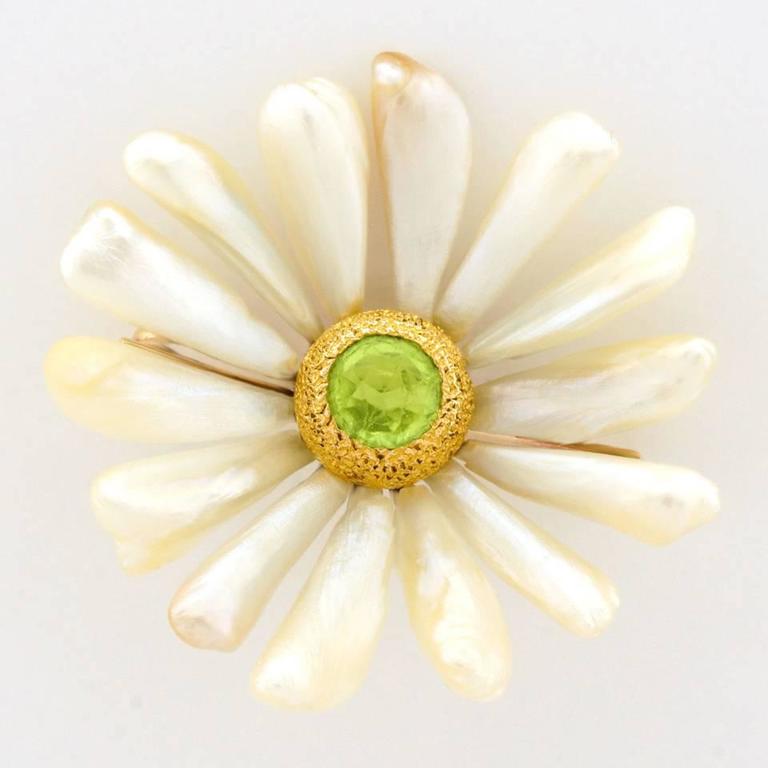 Black Starr and Frost Antique Daisy Brooch at 1stDibs