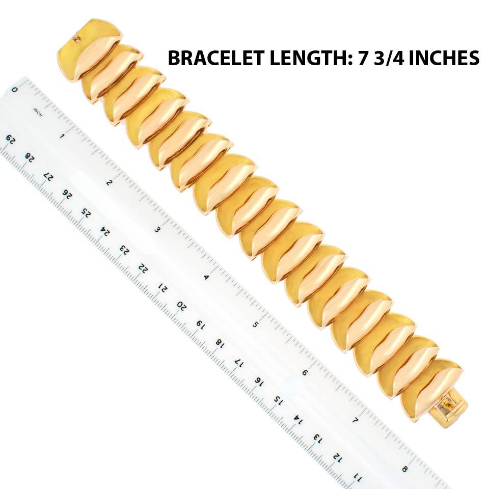 Sixties French Modern Gold Bracelet 1