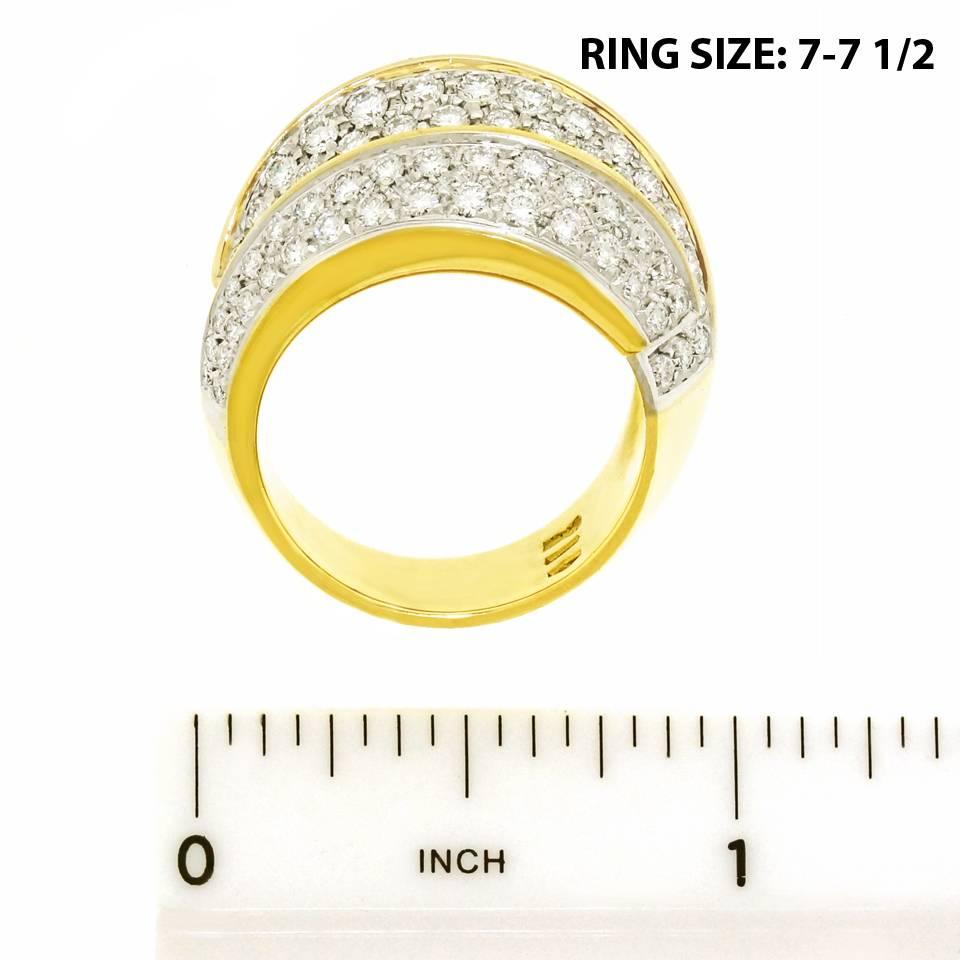 Damiani Diamond Set Gold Ring 1