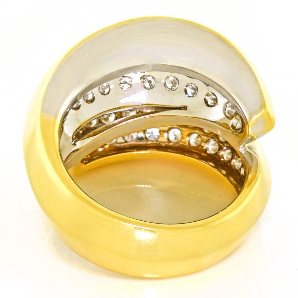 Damiani Diamond Set Gold Ring 3