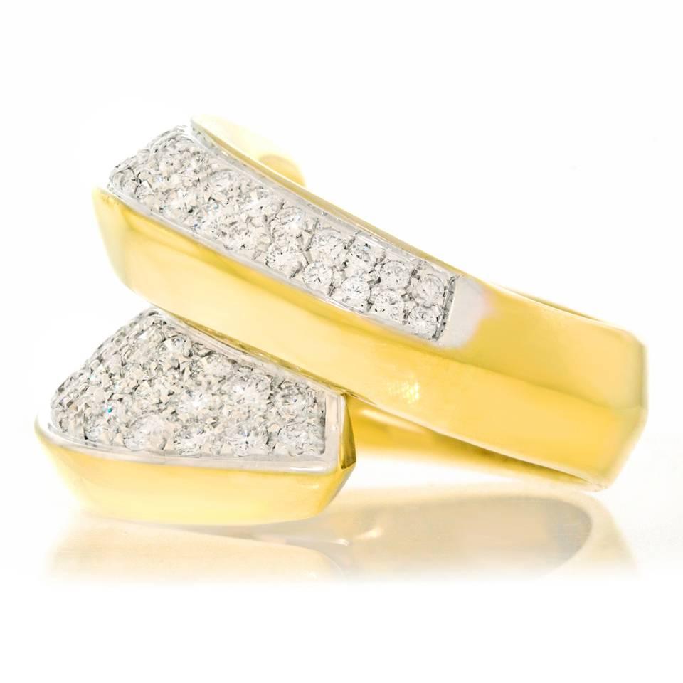 Damiani Diamond Set Gold Ring 2