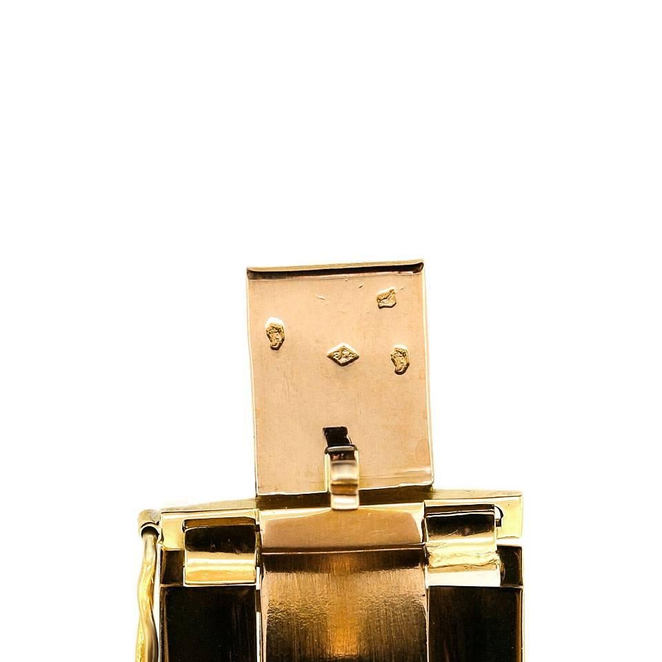 Art Deco Geometric French Gold Bracelet 1