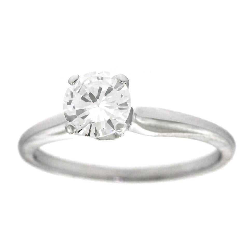 Jabel White Gold Diamond Engagement Ring .82 Carat Diamond