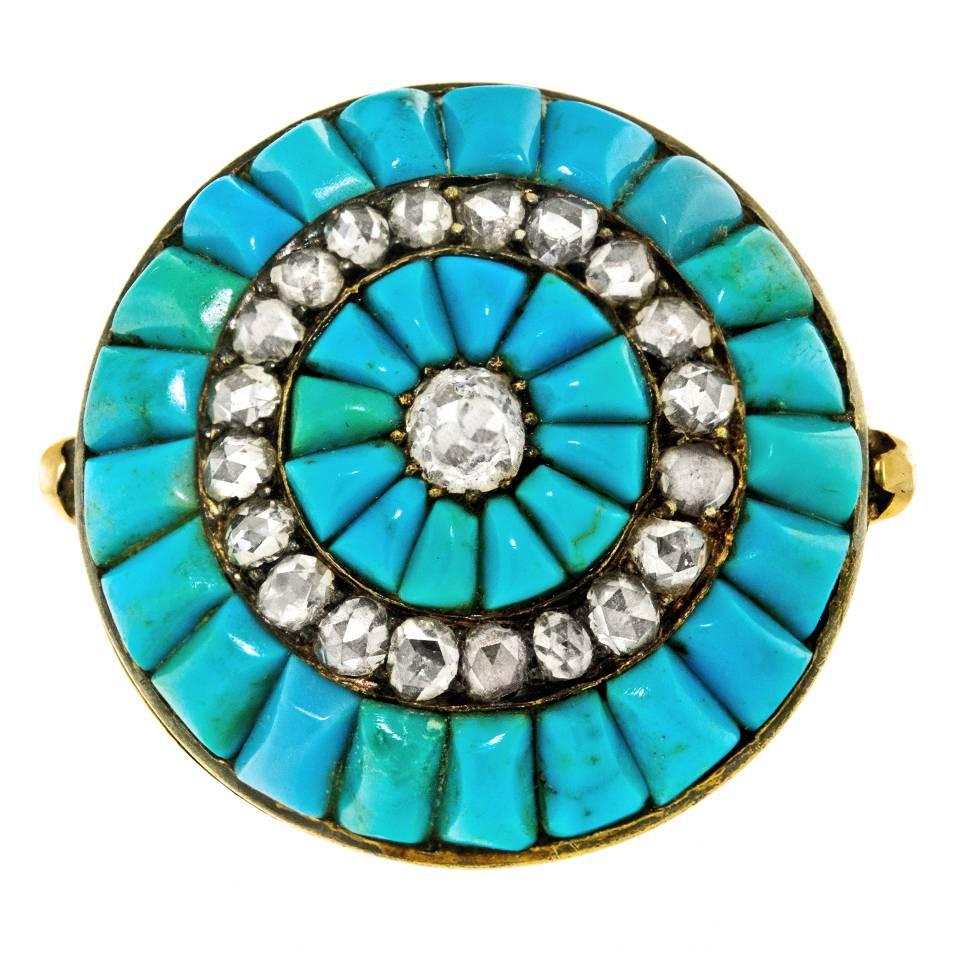 antique persian turquoise ring