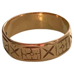 Anillo Victoriano Antiguo de Oro Rosa de 18 ct