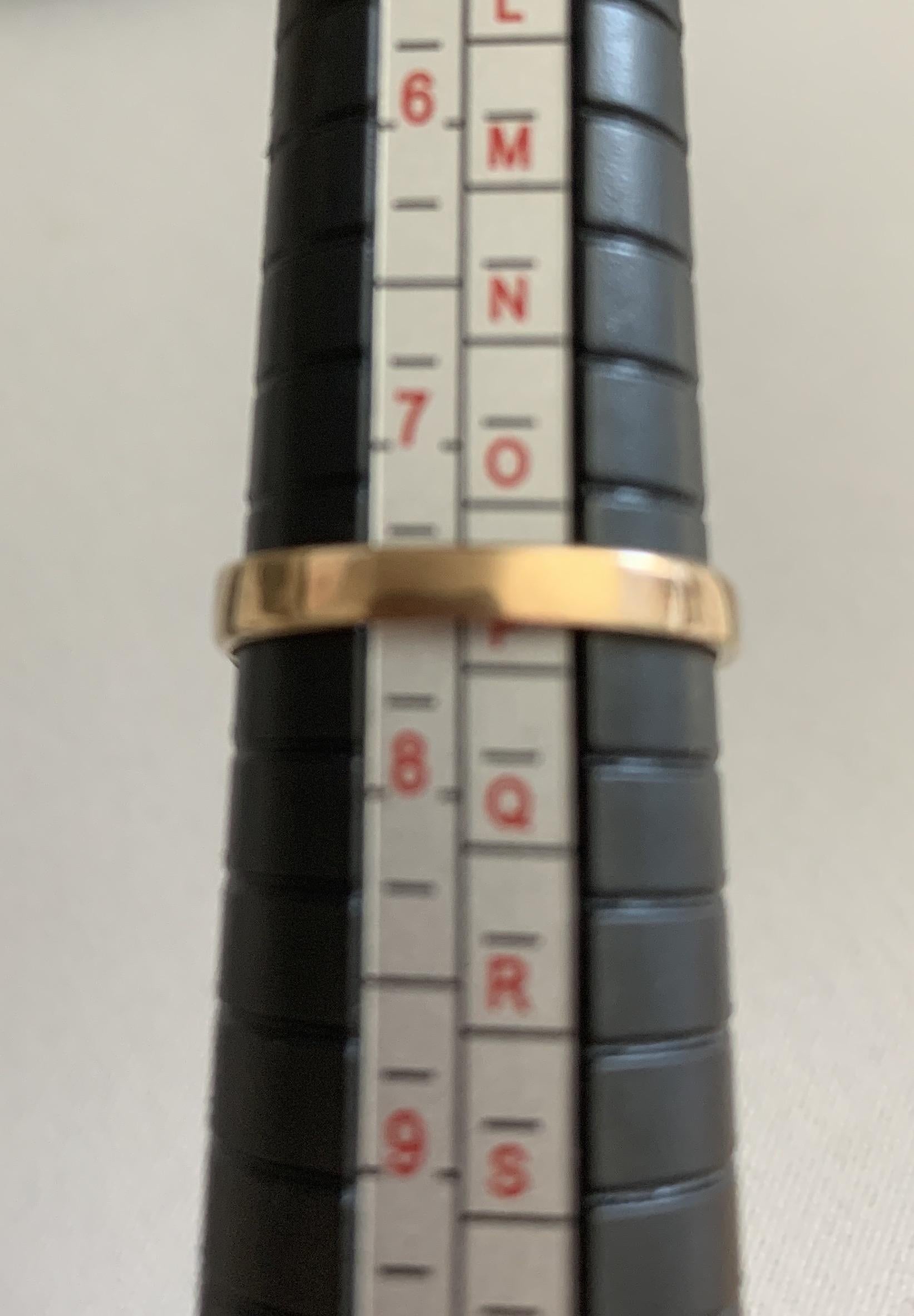 14ct Gold Blauer Edelstein Ring im Angebot 7