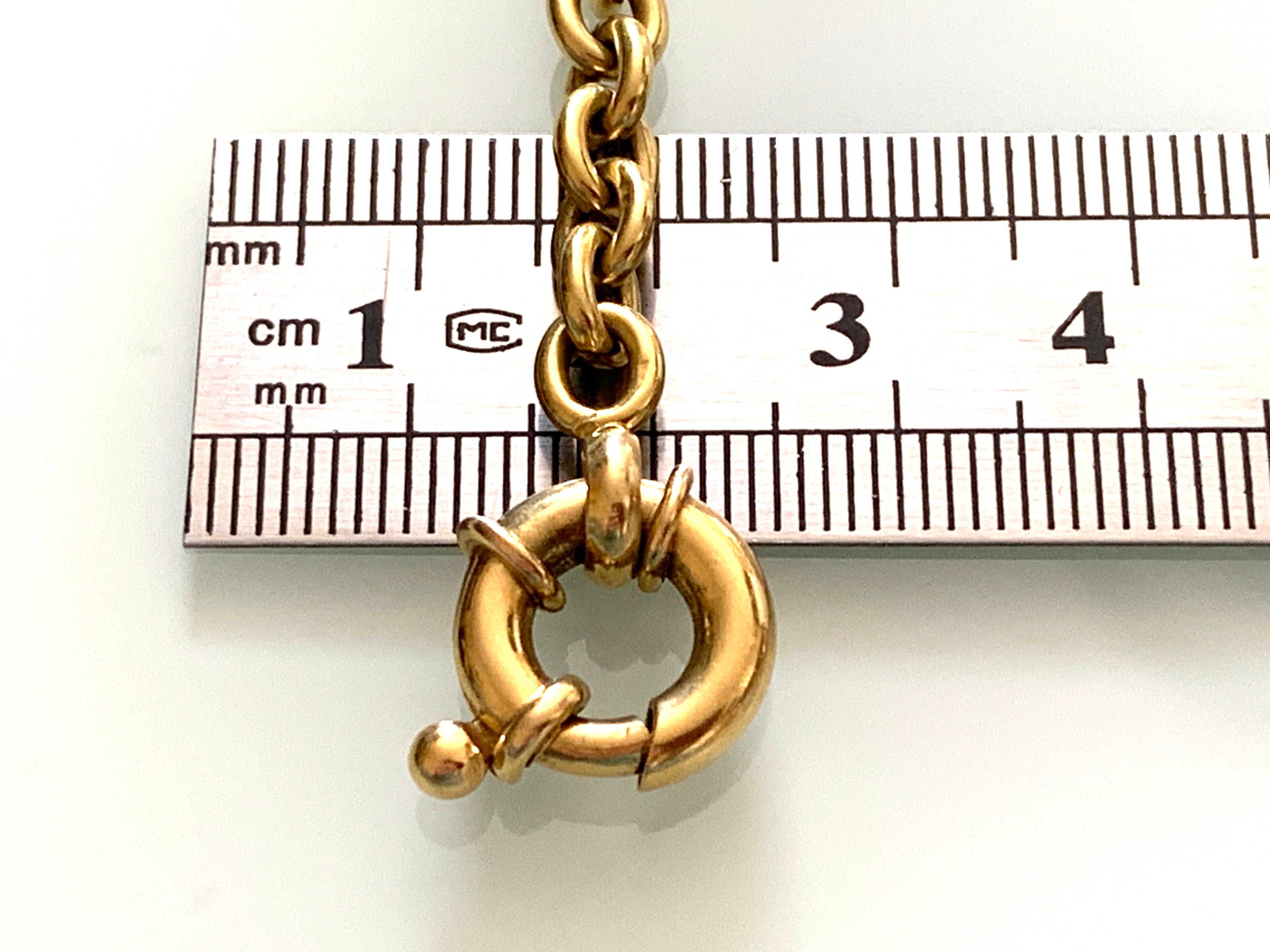 Bracelet français en or 18ct et jade en vente 9