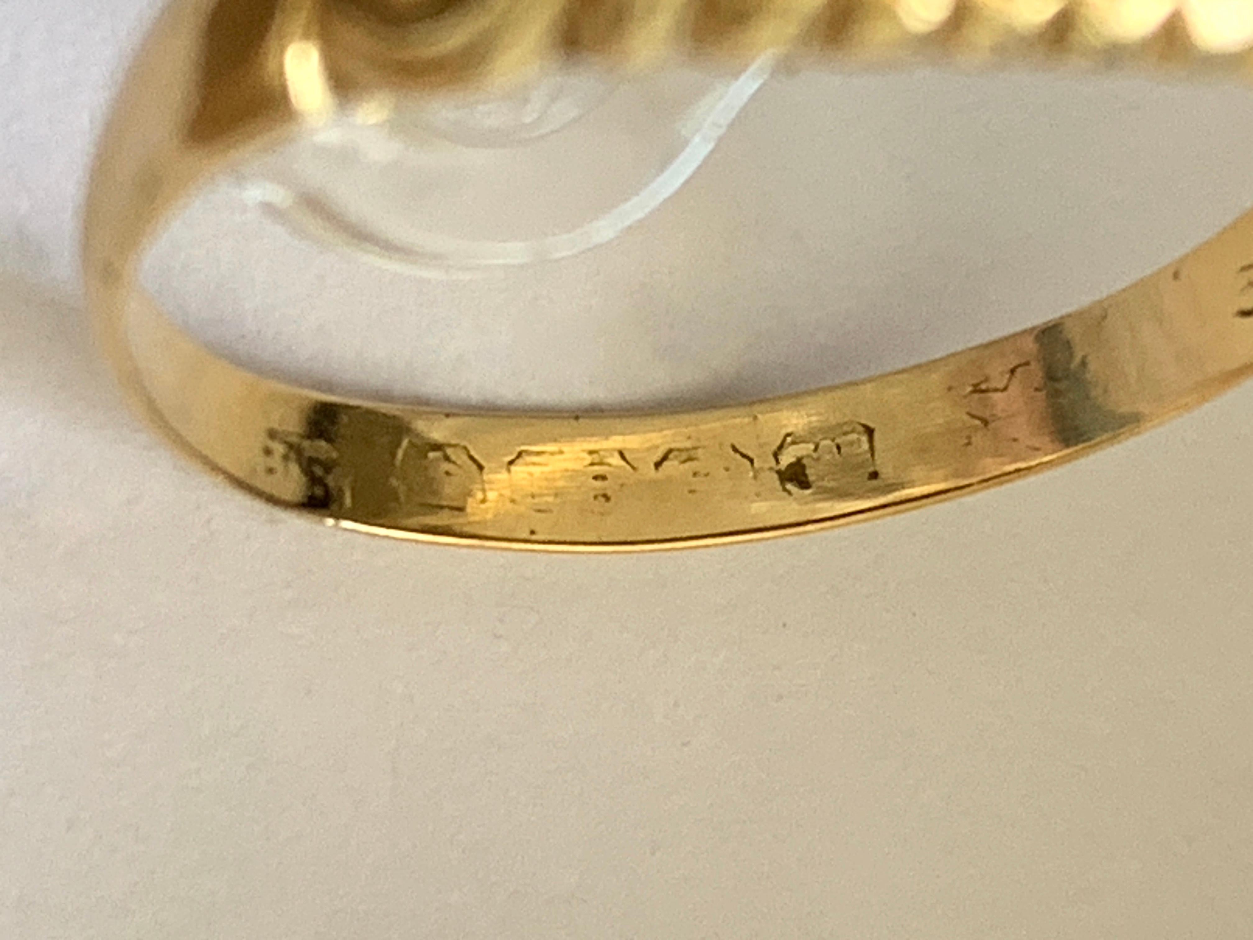 Anello antico in oro 18ct con diamante da 0,15 carati in vendita 2