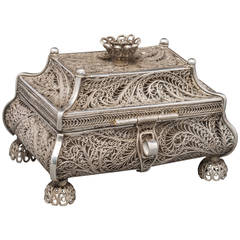 1858 Russian Silver Filigree Box 6
