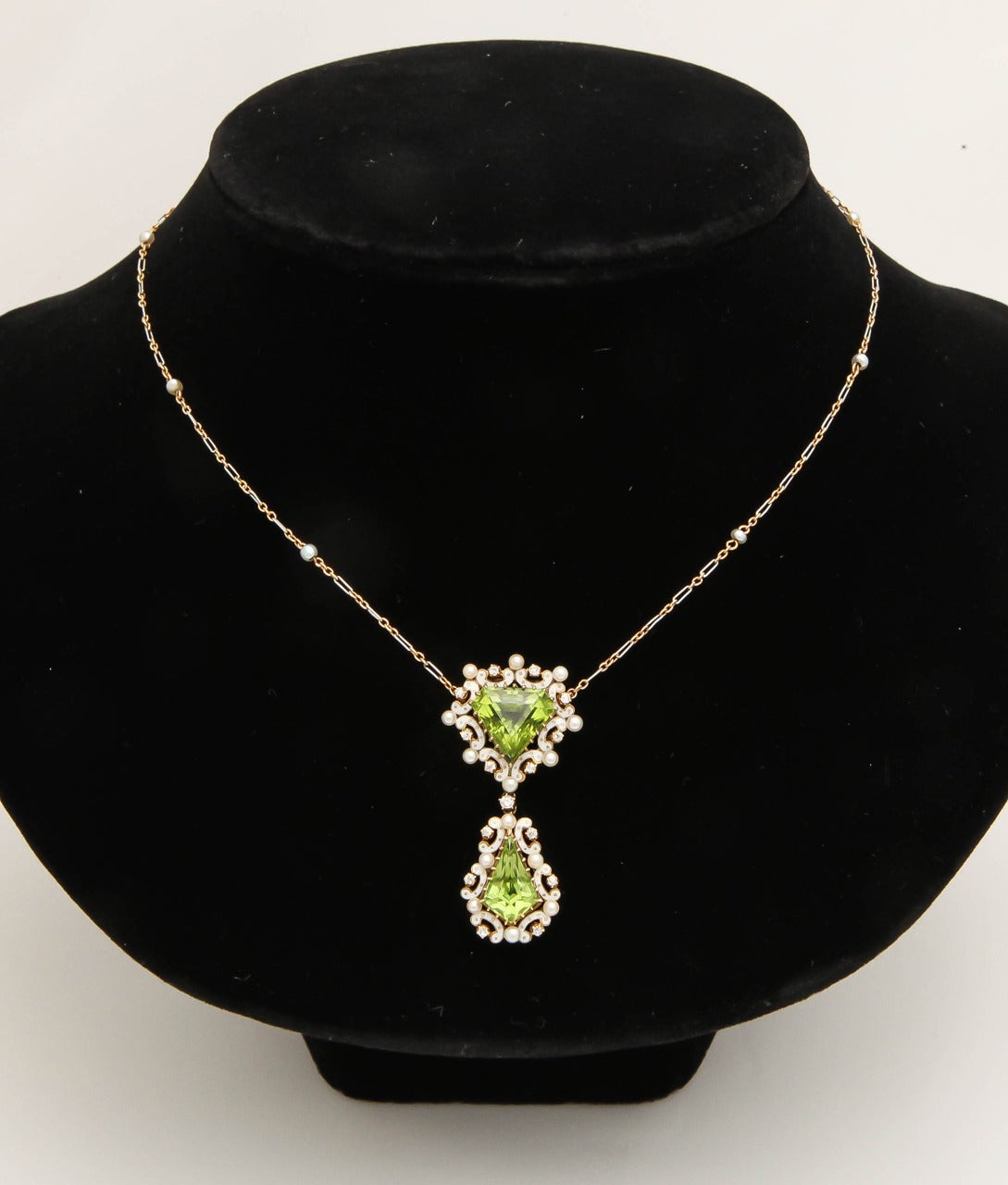 Collana edoardiana con smalto, perla, diamante e oro, circa 1910 in vendita 5