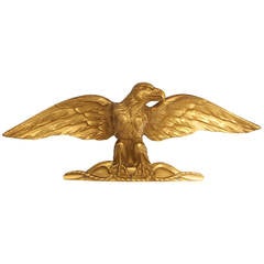 19th Century French Napoleonic Eagle Gilded Bronze Wall Mount 6