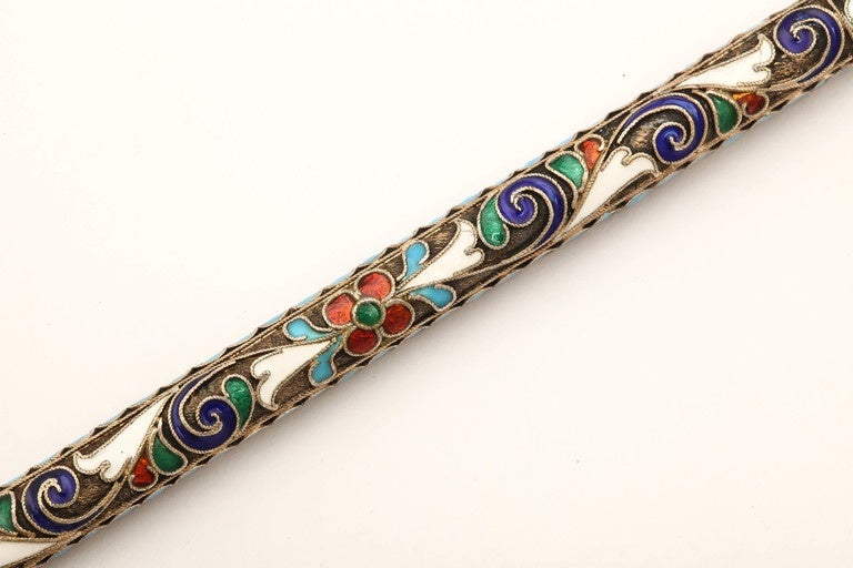 1910s Russian Imperial-era Enamelled Dip Pen with Gold Nib For Sale 4