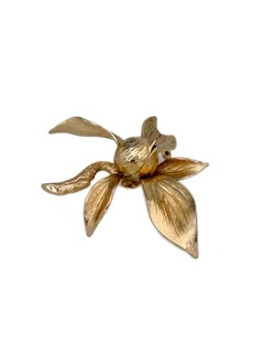 1961 Vintage Grosse Gold Tone Floral Leaf Pin Brooch