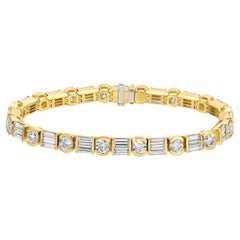 Bracciale Retro Diamond 10,9 Carati 64 Diamanti Oro Giallo 18K