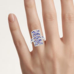 Tanzanite Ring 2.48 Carats Sterling Silver