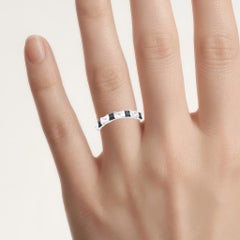 Blue Sapphire Ring With White Topaz 3.56 Carats Sterling Silver