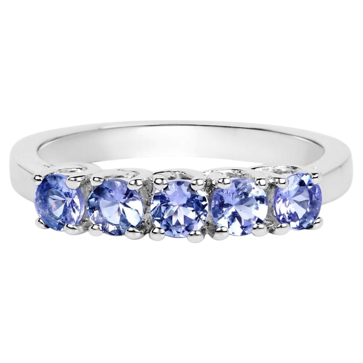 Tanzanite Ring 0.94 Carats Sterling Silver