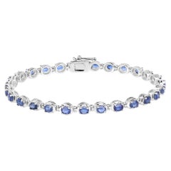 Bracciale Tennis in Kyanite 7 Carati - Argento Sterling