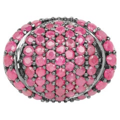 Ruby Ring 3.3 Carats Sterling Silver