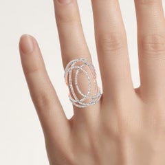 Diamantring, 0,72 Karat, vergoldetes Silber