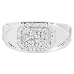 Diamond Ring 0.26 Carats Sterling Silver