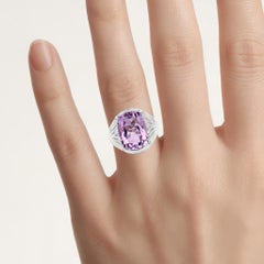 Amethyst Ring 10 Karat Sterling Silber