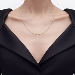 Blue Topaz Skull Pendant 0.84 Carats Gold Plated Silver