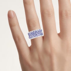 Tanzanite Ring 2.56 Carats Sterling Silver