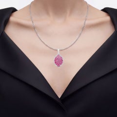 Ruby Pendant 4.42 Carats Sterling Silver