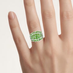 Chrome Diopside Ring 2.4 Carats Sterling Silver