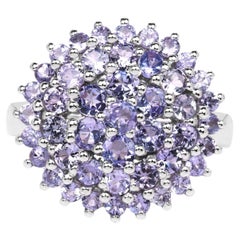Tanzanite Ring 2.46 Carats Sterling Silver