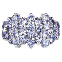 Tanzanite Ring 2.78 Carats Sterling Silver