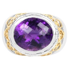 Amethyst Ring 6.9 Karat Sterling Silber